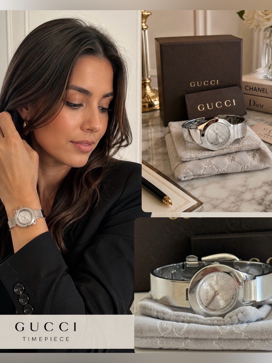 Gucci Watch Silver Stainless Steel Bracelet